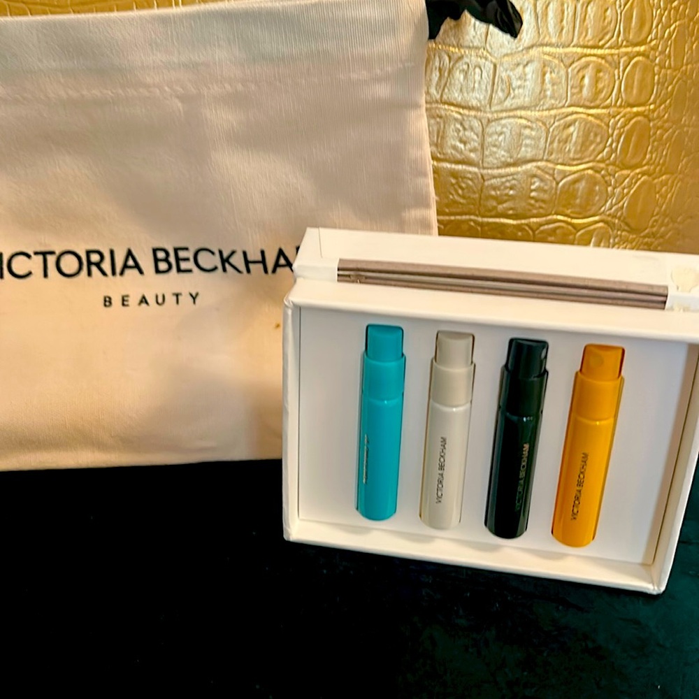 Victoria Beckham perfume sample set.